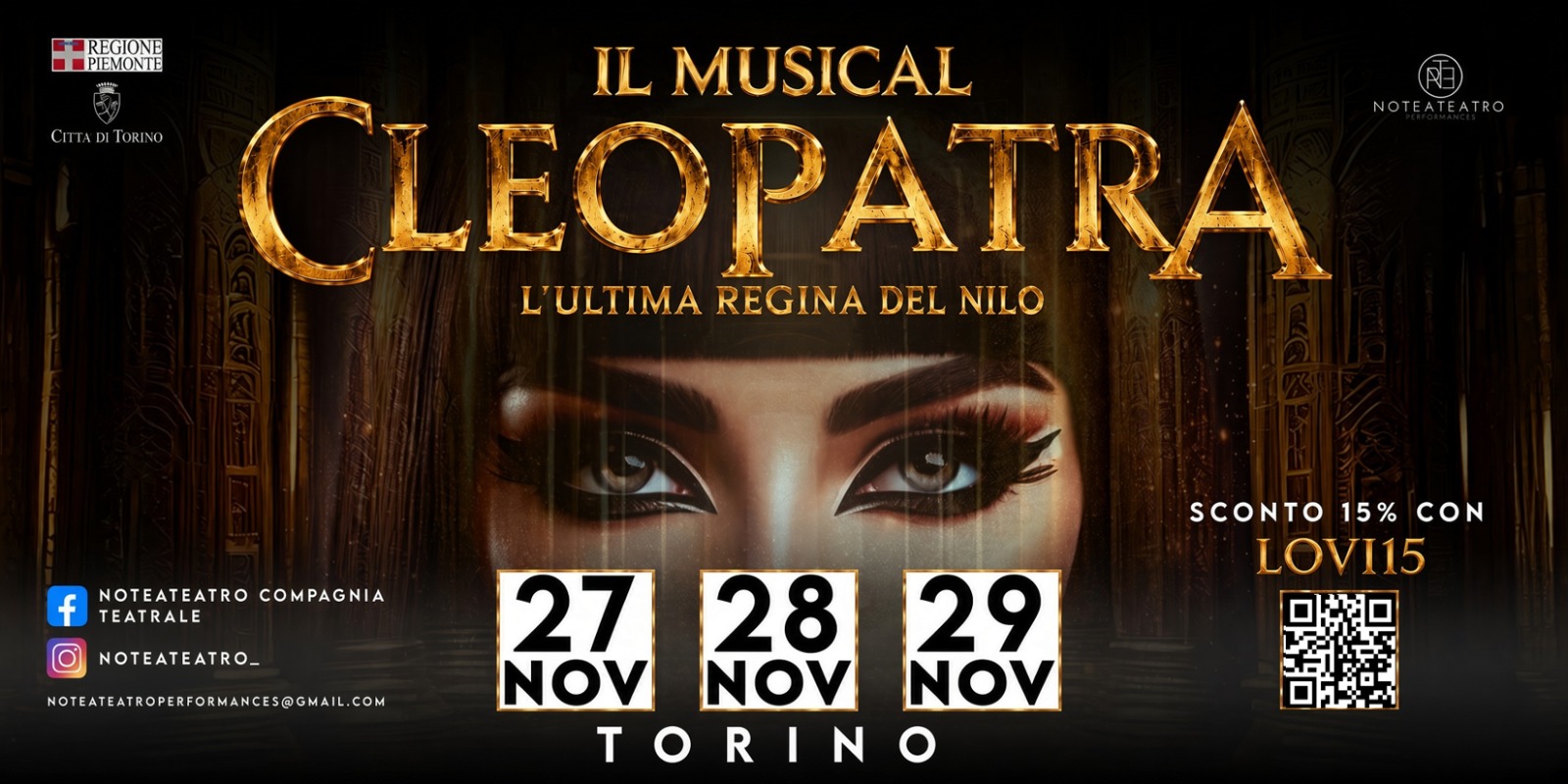 Lovi Basket va a Teatro: Sconti e Pacchetti Famiglia per il Musical "Cleopatra"!